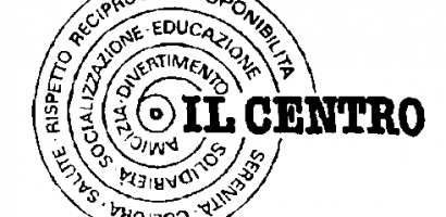logo del Centro Anziani - chiocciola di scritte
