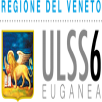 logo ULSS EUGANEA con immagine in giallo su sfondo blu del leone alato 