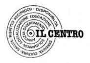 logo del Centro Anzini - immagine a chiocciola in binco e nero con scritte