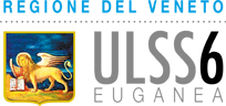 logo ULSS EUGANEA con immagine in giallo su sfondo blu del leone alato 