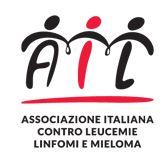 Logo dell'AIL in rosso e enro - uomini stilizzati