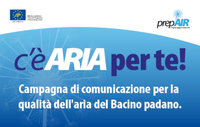 slogan C'è ARIA per te! campagna di comunicazione sulla qualità dell'aria del Bacino padano